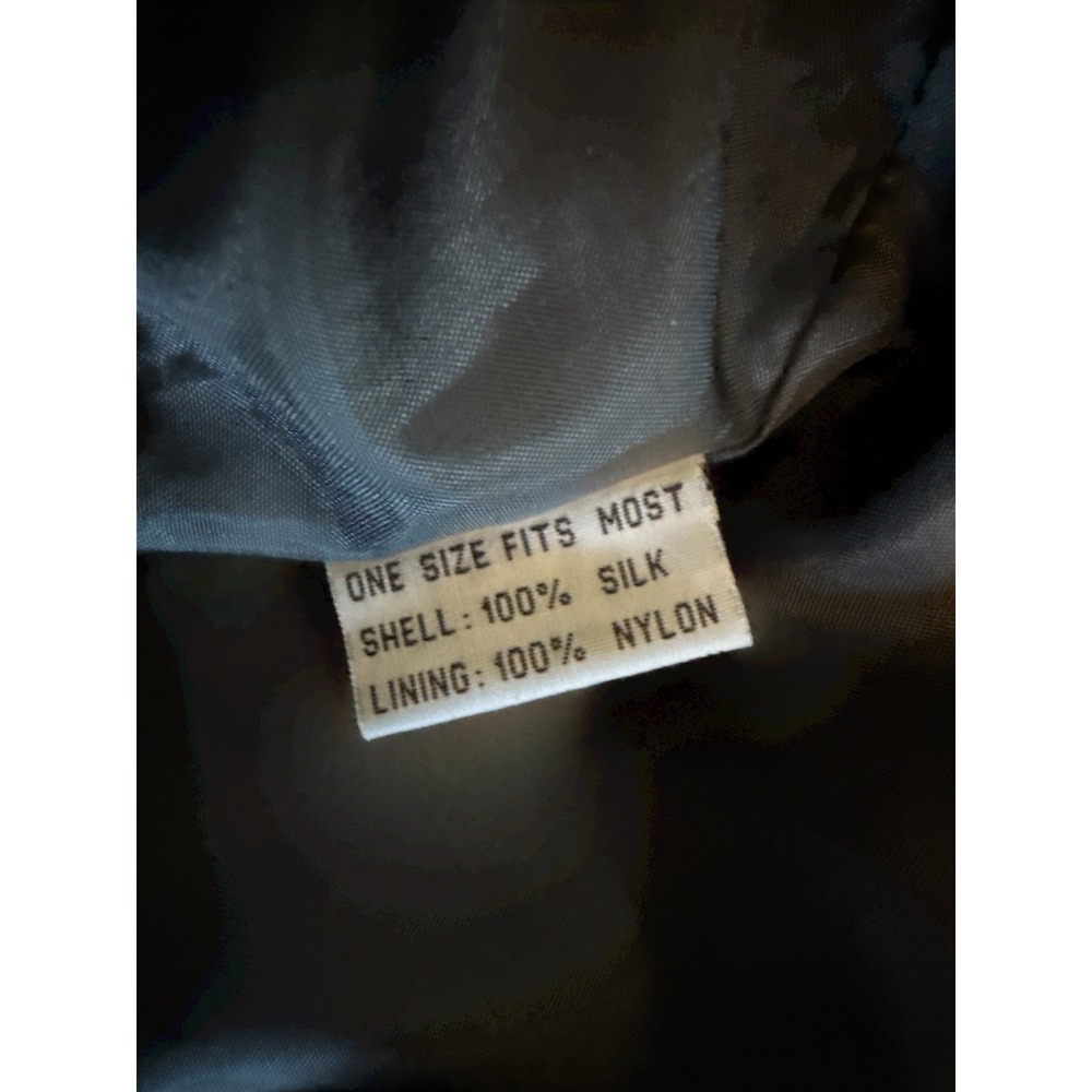 Vintage 80s Silk Satin Bomber Jacket | Abstract Baroque Print | OSFM - Picture 12 of 12